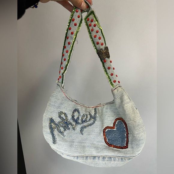 ❌SOLD❌ Ashley Y2K Denim Shoulder Bag - Picture 3 of 5